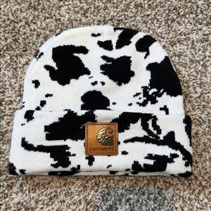 🌿 Carhartt Black and White Knit Beanie